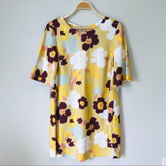 ASOS Dresses & Skirts - ASOS yellow floral retro shift dress
